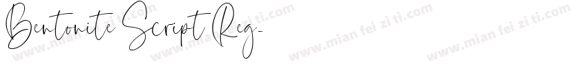 Bentonite Script Reg字体转换